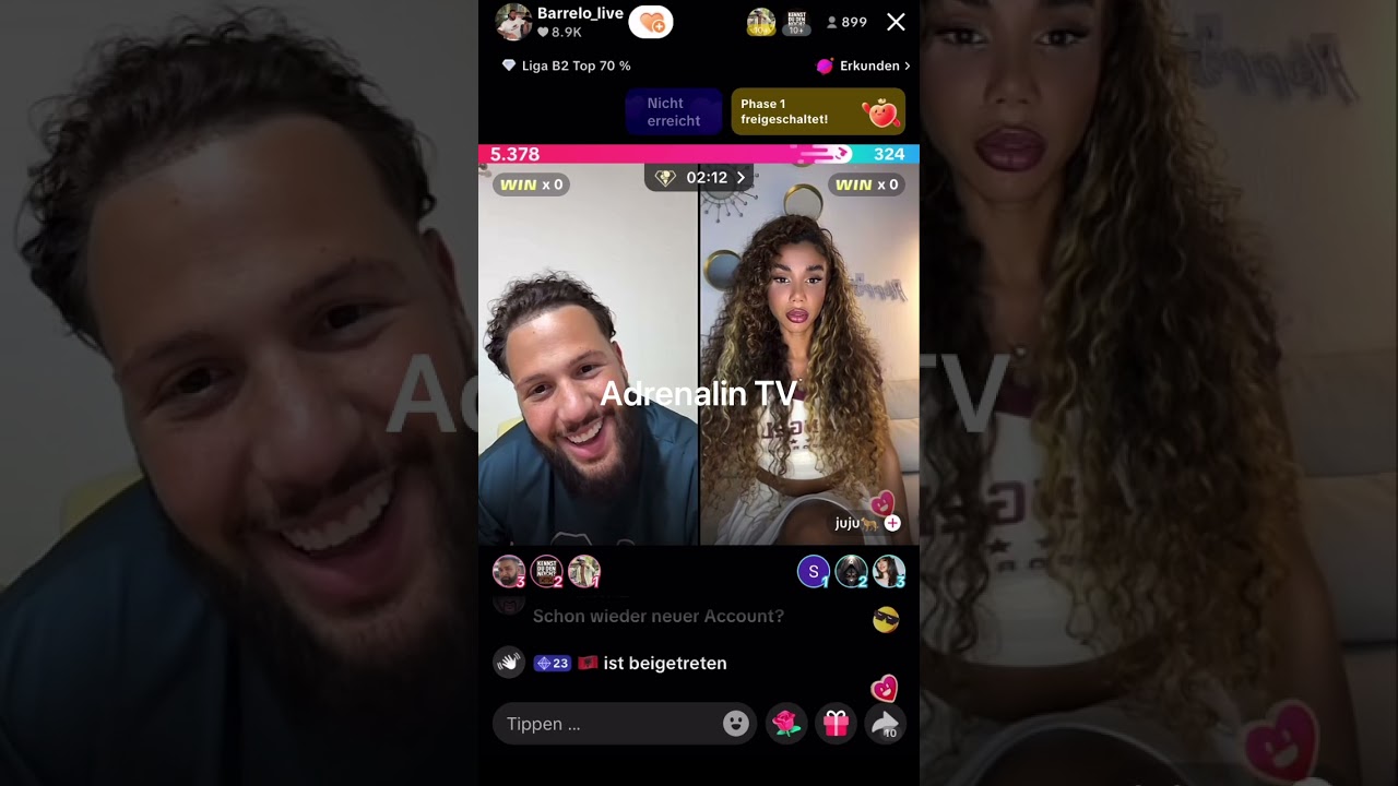 Barello macht Maskara 🤣 geht ab und macht Fitna | Tik Tok live Stream mit Juju 