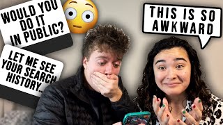 Asking My Fiancée *JUICY* Questions i've NEVER Asked! *super awkward*