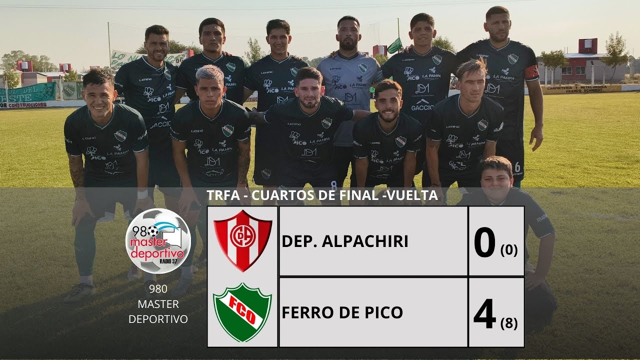 TRFA 25-26 | FERRO DE PICO 4 (8) - DEP. ALPACHIRI 0 (0) - Cuartos de final - RESUMEN COMPLETO