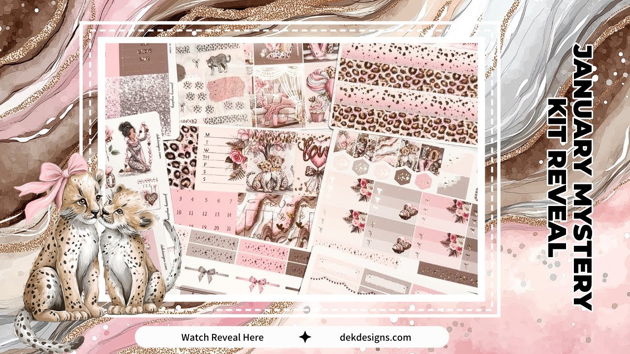 January Mystery Kit Reveal - Planner and Journal Stickers 