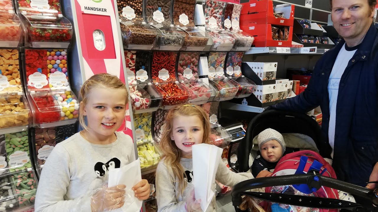 Vi henter pigerne med Mason👶Blander fredags slik🍬