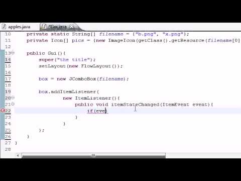 Java Programming Tutorial   69   Drop Down List Program