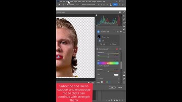 Quickly change the color of the lips with the camer raw tool in photoshop 2023