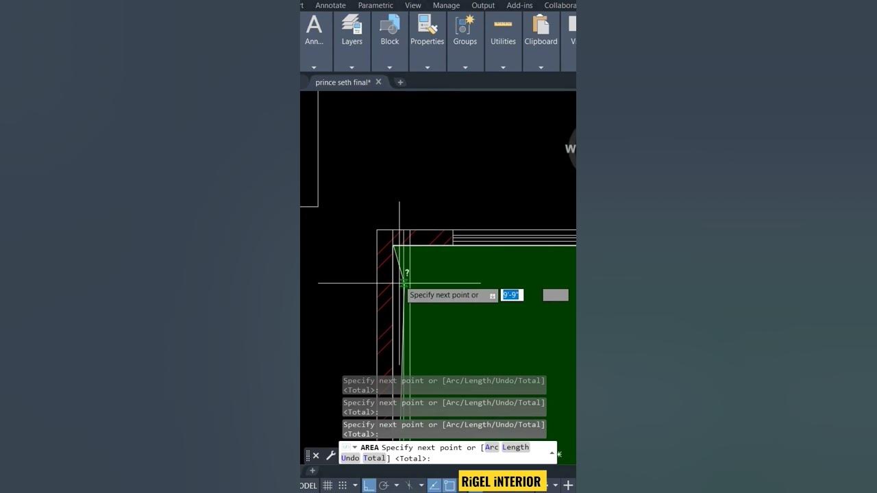 How to calculate square feet in autocad rigel interior youtube
