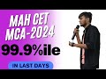 MAH CET MCA-2024,last minute tips and strategy,how to attempt paper.Mock analysis#mahcet #mahcetmca