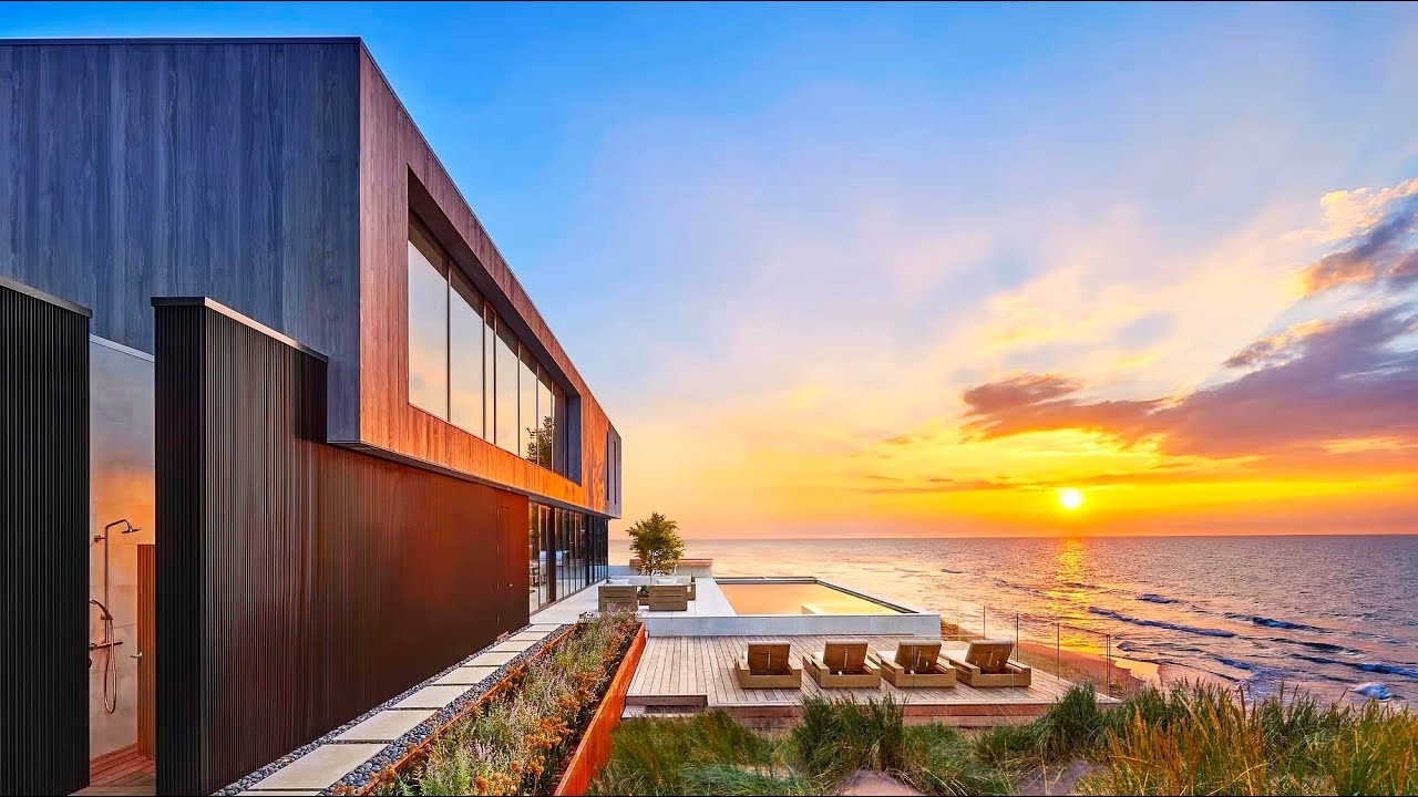 Remarkable Contemporary Luxury Beach Residence in New Buffalo, MI, USA (by dSPACE Studio)