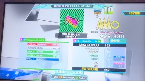 [DDR A20PLUS] WILD RUSH [BASIC] AAA PFC