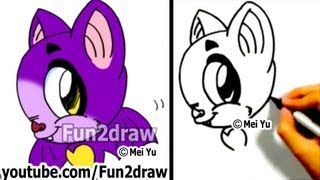 Cara Menggambar Kelelawar Kartun - Cara Menggambar Hewan Halloween - Pelajaran Seni Online Fun2draw screenshot 3