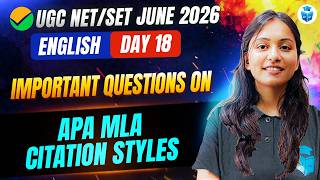 UGC NET/SET 2026 English | Apa Mla Citation Styles | Important Questions for NET/JRF | JRFAdda