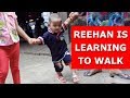 Reehan is learning to walk parti