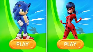 Sonic Dash Vs Miraculous ladybug - Gameplay Movie Sonic Vs All Running Games 🎮🎯 screenshot 5