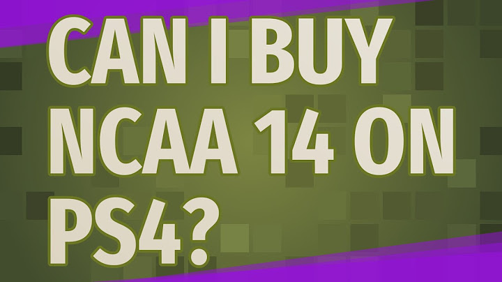Can i buy ncaa 14 on ps4