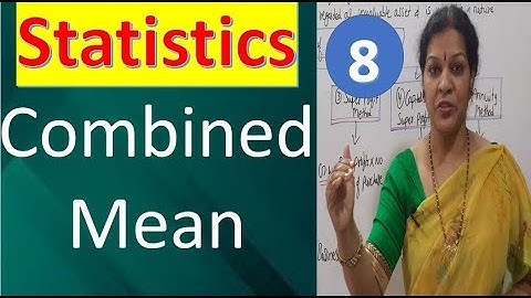 8. "Combined Mean" from Statistics Subject