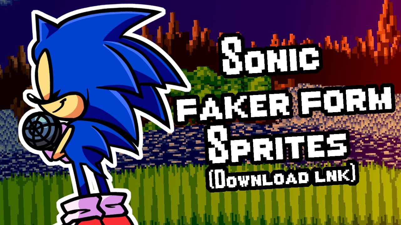 Sonic.exe Faker Sprites (FANMADE) [Friday Night Funkin'] [Mods]