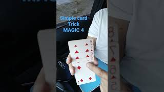 Simple card trick Magic 4 #short