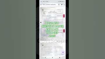 BPSC ASO QUESTION PAPER 10 SEP 2025 #bpsc #biharjobs #bpscexam #bpscae #ibpsclerk #tre4