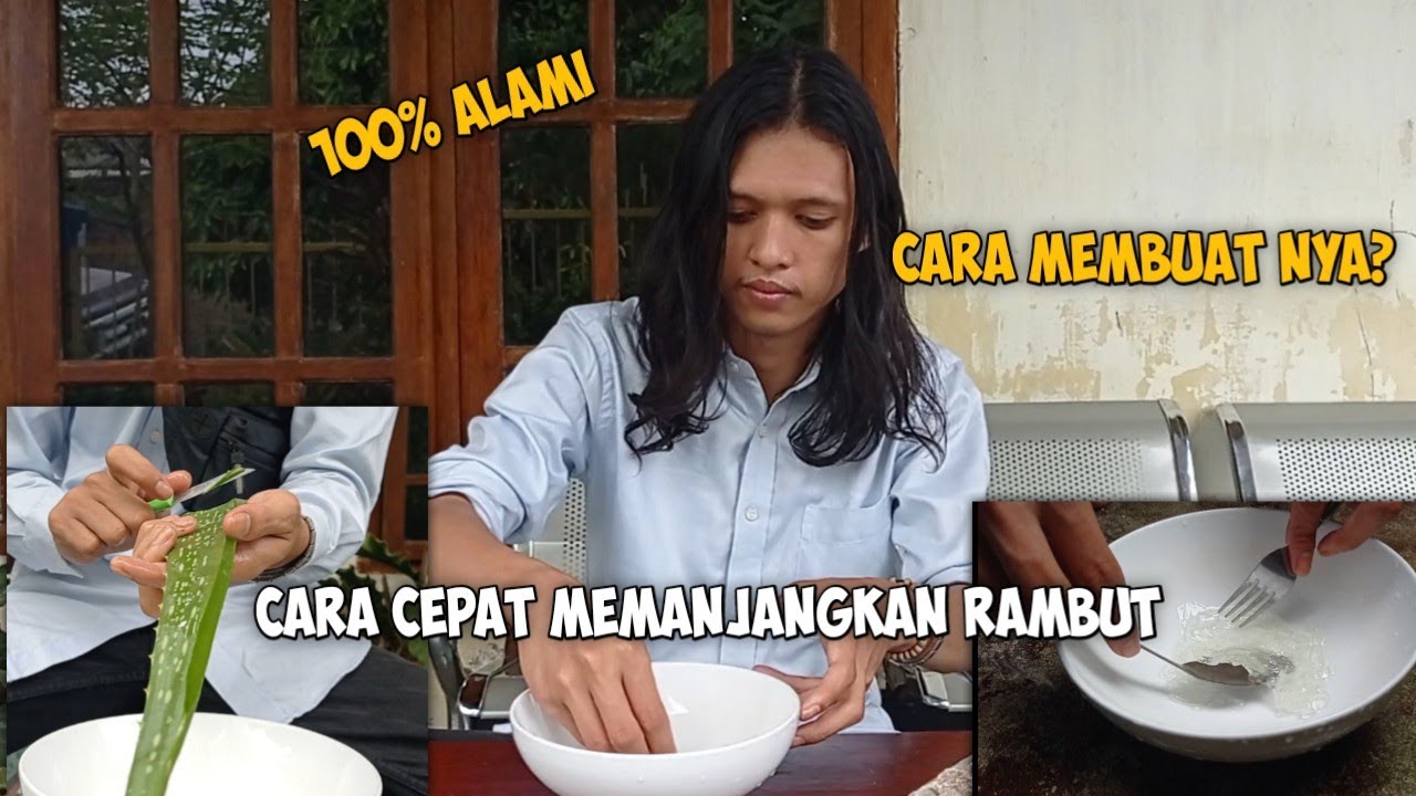Cara cepat memanjangkan dan melembutkan rambut dengan Lidah Buaya