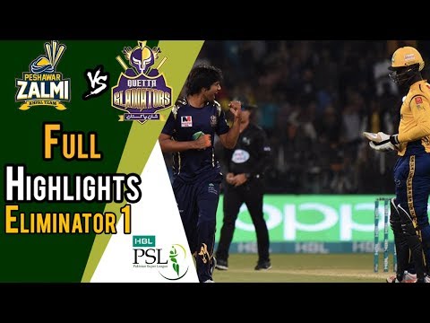 Full Highlights | Peshawar Zalmi Vs Quetta Gladiators | Eliminator 1 | 20 March | HBL PSL 2018 VIDEO