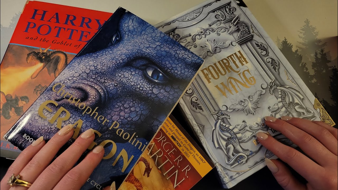 ASMR Book Collection: Dragon Edition🐉 [Whispering, Tapping, Tracing]