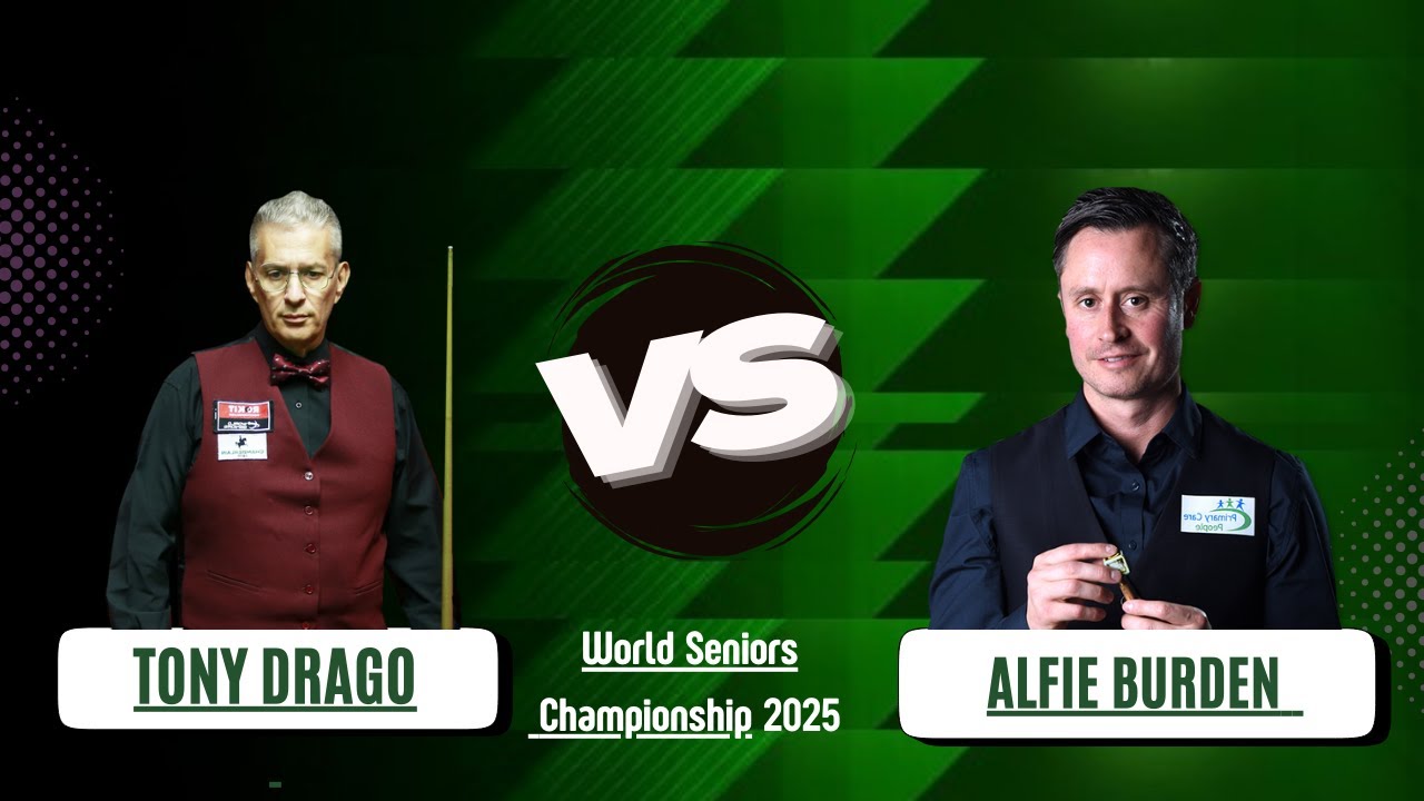 Tony Drago vs Alfie Burden | Snooker World Seniors Championship 2025 #snookerft5 #snooker2025