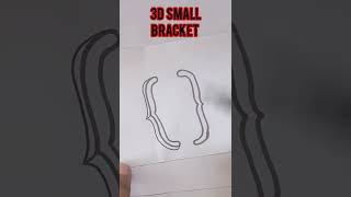 3D small bracket drawing #shorts