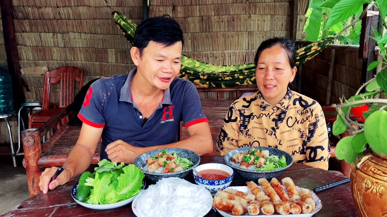 Bún Chả Giò Chuẩn Vị Quê Giòn Rụm ,Biết Thêm Cách Làm Giòn Tới Ngày Hôm Sau | TGT