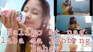 NAG LINIS AT NALIGO SA LOOB NG BAHAY 😉  Naglaba | Vlog #5 | JINGKY PALABRICA