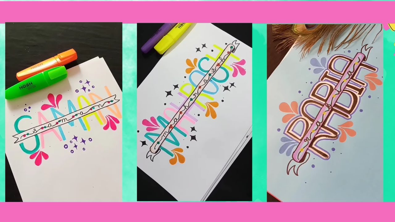 The Chosen Ones TOP PICK for Name Lettering That WOWS #namelettering ...