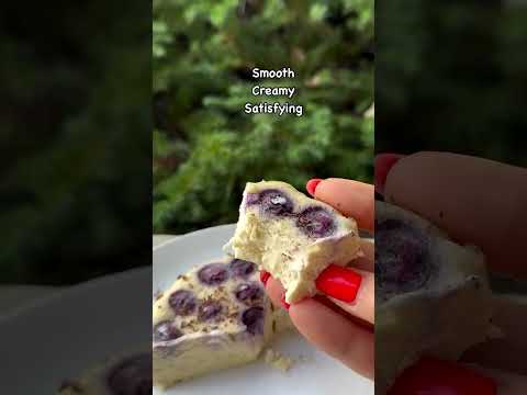 Single-Serve Blueberry Protein Cheesecake