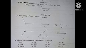 #Class-6#Chapter-13||ANGLES AND THEIR MEASUREMENTS||Exercise-13B|| R S Aggarwal book.