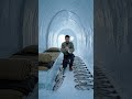 I Built a Snow Cave That Catches Fish For Me 🏔️🐟 #shorts