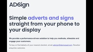 Famous AD-Sign Digital Signage by DemoPad Wealth