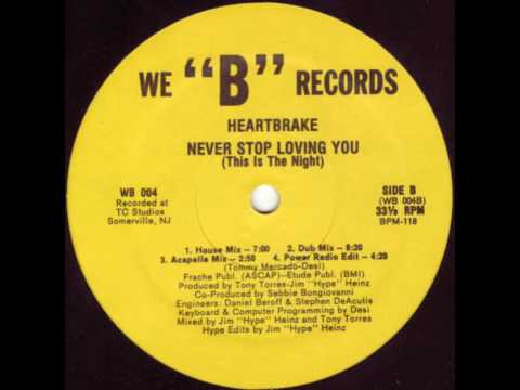 Heartbrake — Heartbrake - Never Stop Loving You (This Is The Night) (Dub Mix)