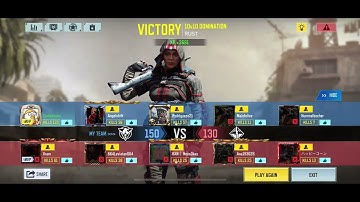120 KILLS in 10v10 Domination on Rust! (COD Mobile)