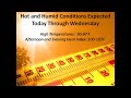 Hazardous Weather Briefing for Monday 25 June