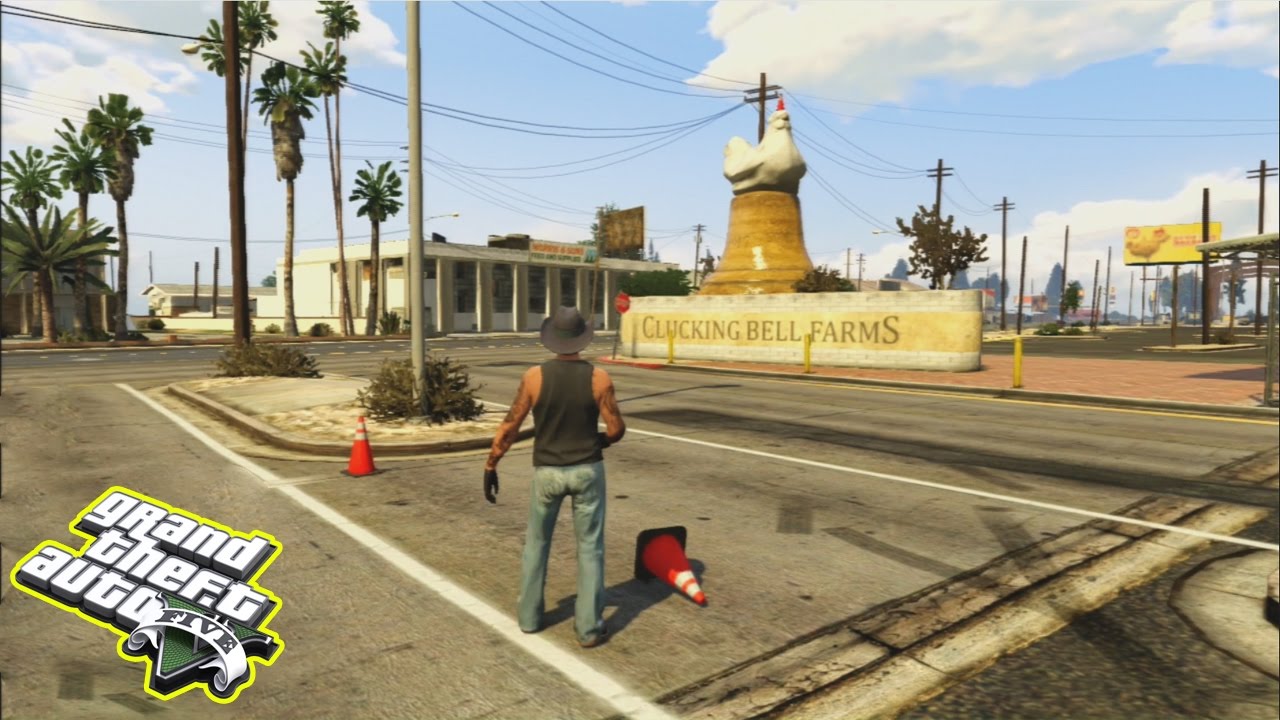 GTA 5 Clucking Bell Farms Chicken Factory wallbreach PS3 YouTube