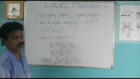 LAPLACE TRANSFORMS ■ PART 3■ FOR DEGREE; ENGINEERING...