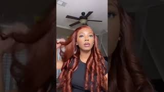 Reddish Brown color is the best choice🥰#ishowhair #ishowbeauty #auburn