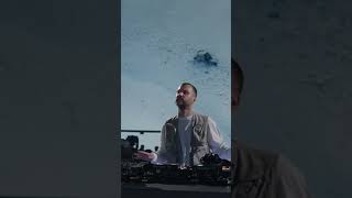 DJ Duo Shreds Mountainside with Epic Blue Light Snow Performance! #shorts
