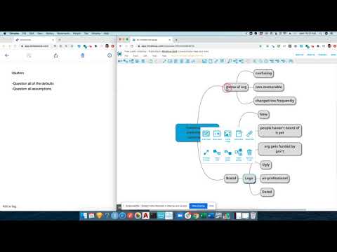 Ideation using a mind map - YouTube