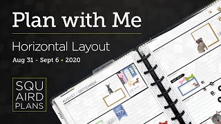 Plan with Me :: Dog Days :: Squaird Plans Horizontal Layout :: Classic Happy Planner :: 2020