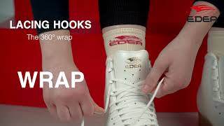 Lacing the hooks in the Edea way - 360° wrap
