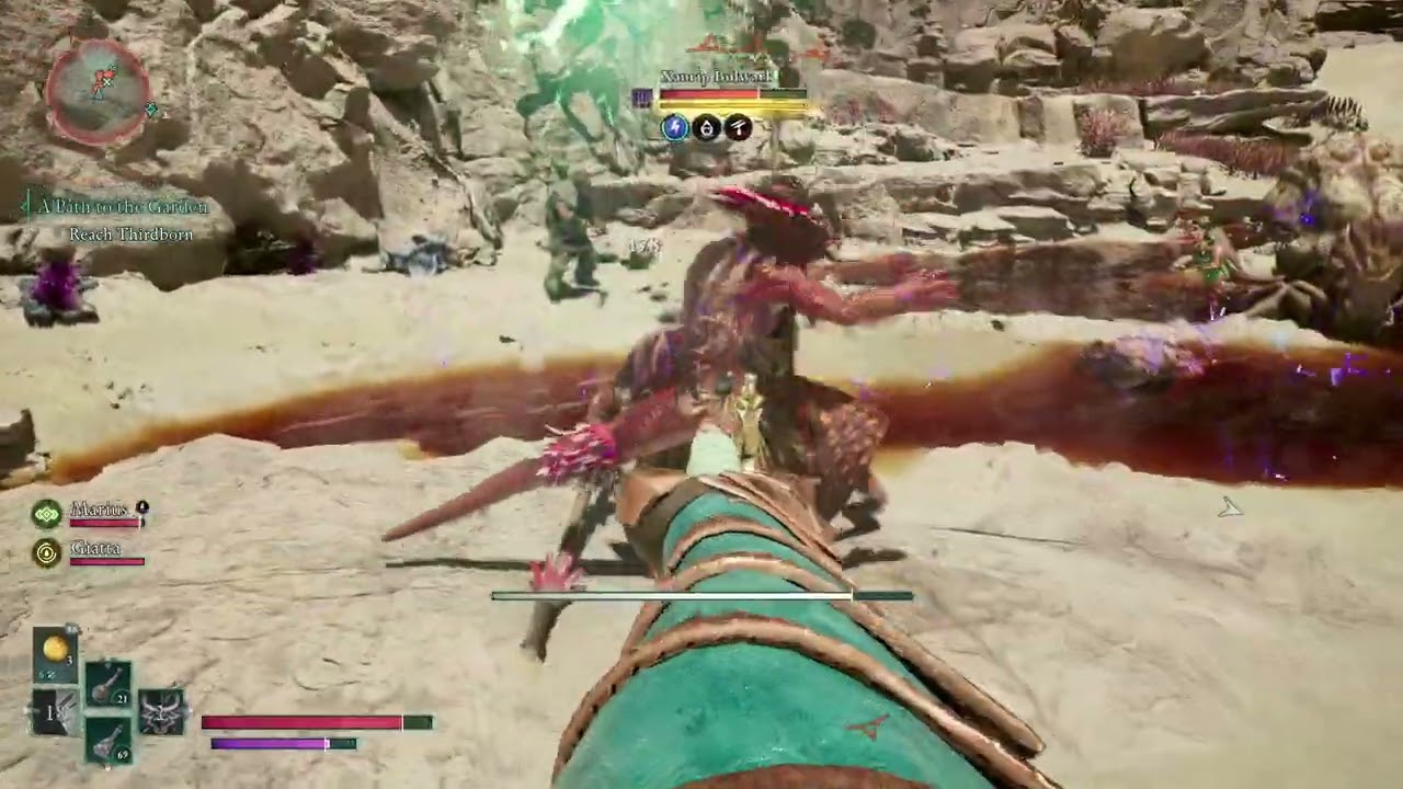 Avowed:Envoy vs giant angry lizards