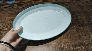 Oval Plate (Light Blue)