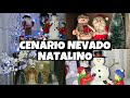 NATAL 2021 COMO FAZER CENÁRIO NEVADO ☃️❄️ #natal2021 #decoraçaodenatal #cenárionevado