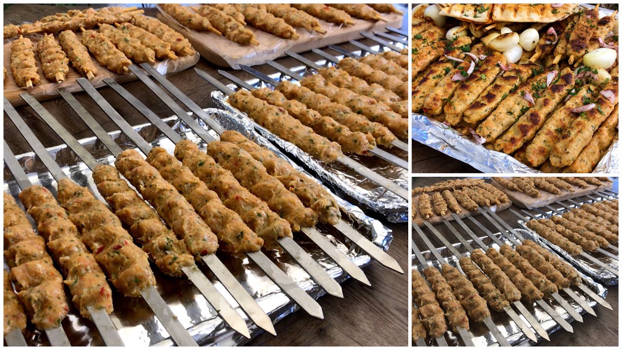 فطور رمضان مع العائلة كلها حضرت كباب الدجاج بتتبيلة رائعة بدون شوي عالفحم بثلاثة طرق بالمنزل الطعم👌