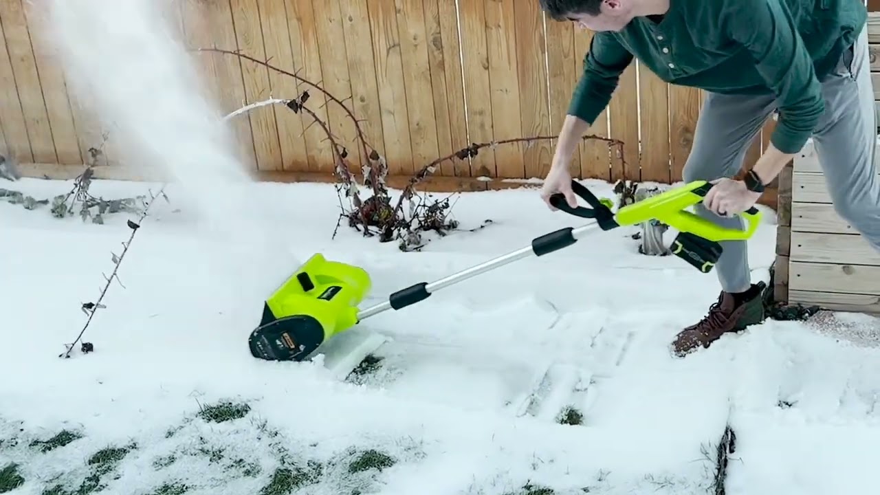 SnapFresh 20V Cordless Brushless Snow Shovel: Winter Cleanup Made Easy! ❄️💨