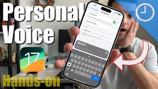Teach Your iPhone Your Voice: Unleashing iOS 17&#39;s New Personal Voice Feature!