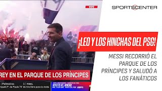 ¡DEVOCIÓN POR #MESSI! Así conoció Leo a los fanáticos del #PSG tras su presentación en el estadio