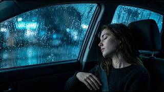 Woman Sleeping While Rain Echoes Across the Roof | Cozy Ambience for Better Sleep Tonight